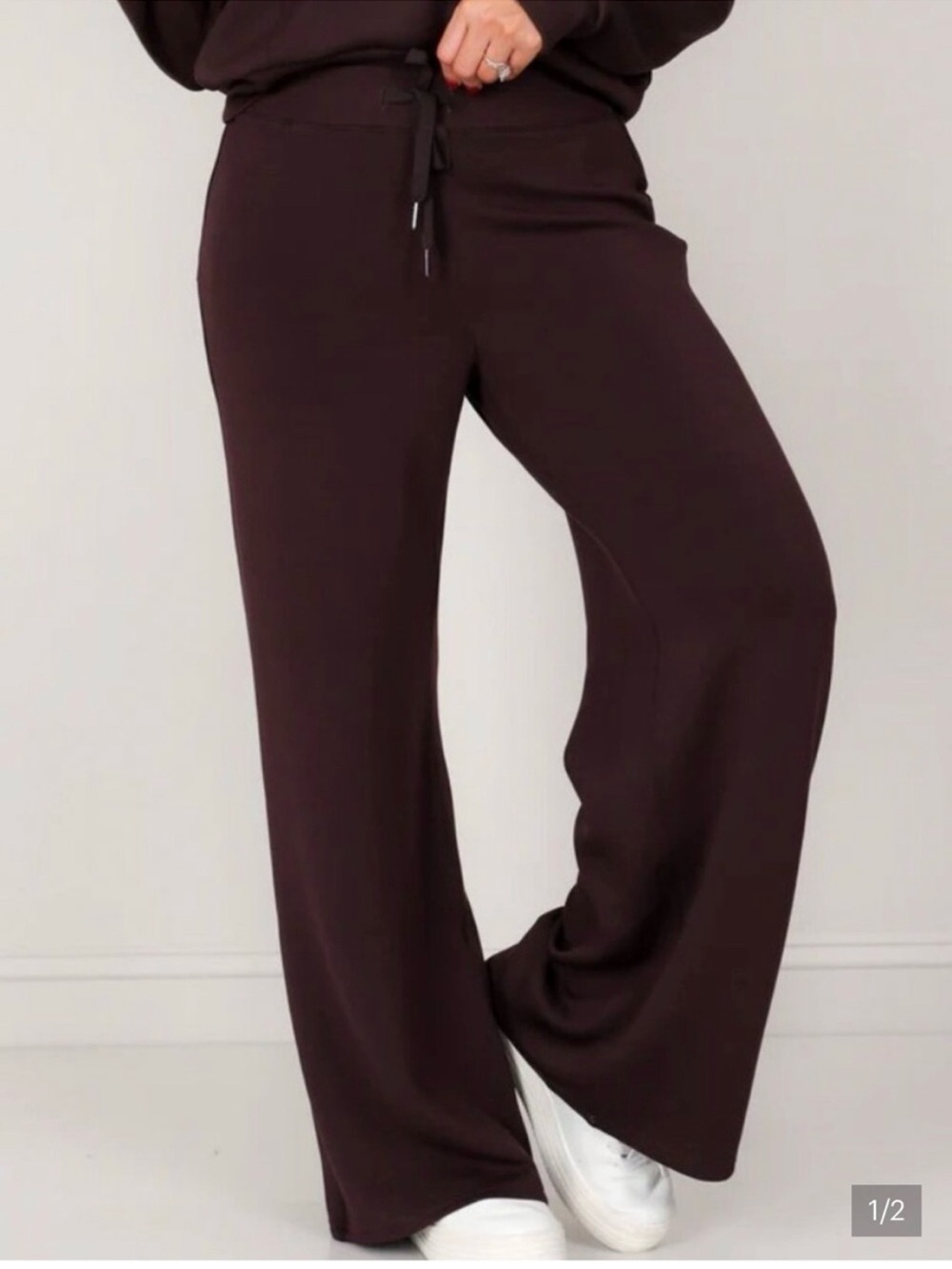 Spanx Air Essentials Wide Leg Pant Size Medium Truffle